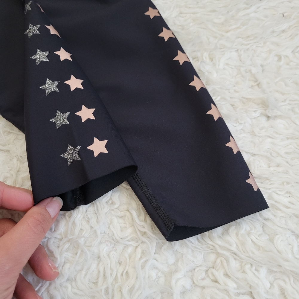 Ultracor Soul Cycle Star Leggings Sz M Black Athleisure - Picture 7 of 10